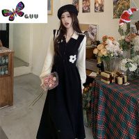 语娄秋季套装穿搭女装新款气质法式显瘦高级a字长款连衣裙