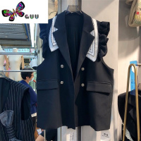 语娄2023新款欧货洋气减龄西装马夹坎肩外套洋气休闲西服马甲女潮