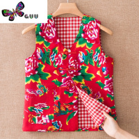 语娄东北大花布马甲 女士薄款马夹背心 民族风演出服装坎肩