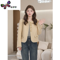 语娄巴黎晚风小香风外套女秋2023新款高级感小个子气质短款上衣