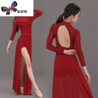 语娄动动舞古典舞飘逸旗袍舞蹈服黑色长裙套装中国爵士舞艺考生练功服