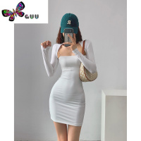 语娄肯豆外搭开衫女夏季薄款直角肩披肩上衣法式针织小坎肩罩衫潮