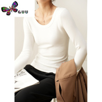 语娄300克优可丝木纤维 女士圆领T恤 修身长袖打底衫 山东网店 女装