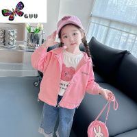 语娄女宝宝款卫衣外套洋气小女孩网红秋季女宝宝长袖卡通连帽上衣