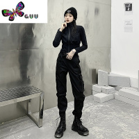 语娄甜酷独特御姐炸街上衣搭配工装裤盐系穿搭高级感两件套装女装