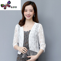 语娄2023夏季蕾丝衫小披肩女修身百搭空调衫薄款短外套配旗袍裙子外搭