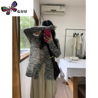 语娄橘子树在哪儿 慵懒风V领镂空套头衫女夏季宽松轻熟纯欲风上衣