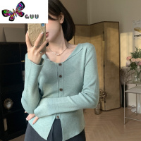 语娄芝士定制◆柏丽情书设计感洋气修身显瘦打底针织衫气质长袖上衣女