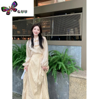 语娄复古中国风马面衬衫搭配半身裙新中式套装女秋季2023新款设计感春