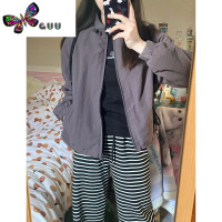 语娄vintage美式外套女装2023新款高级感防水防风登山夹克