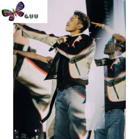 语娄朴宰范同款摩托骑行赛车服小众设计感机车美式夹克男女外套薄款夏