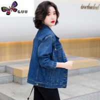 语娄2023新款加肥加大码宽松港味牛仔外套女休闲牛仔衣上衣牛仔褂