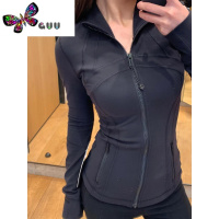 语娄lulu同款衣女夏季新款紧身立领冰丝瑜伽服防紫外线修身薄外套