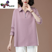 语娄打底衫女中年妈妈衣长袖t恤时尚洋气中老年秋装上衣外穿