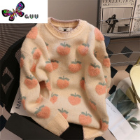 语娄广州十三行软糯草莓毛衣少女外穿装2023新款日系甜美针织衫