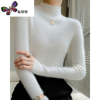 语娄半高领软糯毛衣女高级感打底衫大衣皮草内搭加厚德绒中领上衣