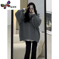 语娄毛衣女2023新款新款潮汕套头软糯慵懒风宽松外穿麻花针织上衣