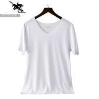 夏季冰丝无痕短袖T恤男薄款青年运动速干半袖修身健身打底体恤衫 NEW LAKE