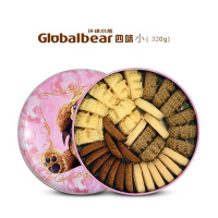 环球小熊四味曲奇320g手工饼干四味曲奇320g进口零食特产