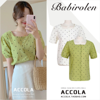 2019夏季芥末绿短袖方领衬衫设计感港风洋气小众时尚心机波点上衣