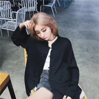 改良唐装汉服女复古盘扣上衣中国风立领开衫中式衬衣情侣外套学生
