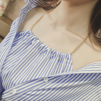 大码女装衬衫胖妹妹春夏装新款显瘦中长款假两件套衬衣红连衣裙