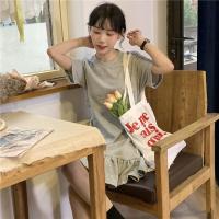 夏季韩版显瘦短袖连衣裙2019新款后背小心机镂空鱼尾裙子中长款女