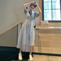 法国小众很仙的连衣裙2019新款仙女裙子超仙甜美收腰显瘦气质长裙