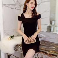 2019春夏新款大码显瘦时尚休闲百搭潮流女装韩版修身连衣裙