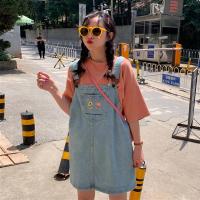2019年流行裙子小个子牛仔背带裙夏季韩版小清新连衣裙减龄女学生