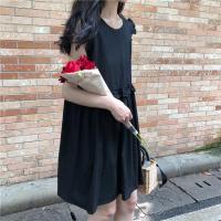 2019新款红无袖连衣裙长裙子女春装韩版宽松中长款a字裙背心裙