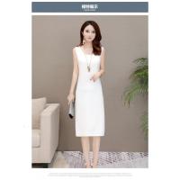 春夏莫代尔连衣裙女中长款无袖打底裙宽松遮肚大码外穿过膝背心裙