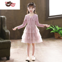 绿彩虹光女童连衣裙夏装2022年新款洋气儿童公主裙小女孩夏季裙子礼服纱裙