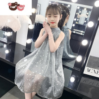 绿彩虹光3儿童4女童连衣裙5夏装2022新款公主裙子小孩夏天网红洋气6岁女孩