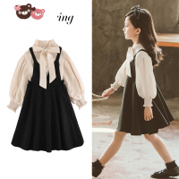 绿彩虹光女童春装连衣裙高级感2022新款春季衣服儿童裙子小女孩公主裙童装