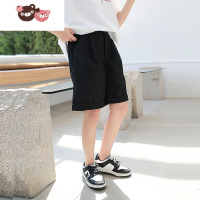 绿彩虹光女童短裤2022夏季新款中大童宽松韩版百搭休闲儿童西装裤子中裤潮