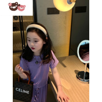 绿彩虹光女童洋气T恤+阔腿裤套装夏季新款女童装韩版中大童 这个很小姐姐