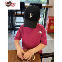 绿彩虹光(部分)儿童休闲日系潮北北宽松休闲印花短袖T恤短裤套装Z92。