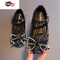 绿彩虹光女童凉鞋2022夏季新款水钻软底儿童鞋子中大童公主鞋春款女孩皮鞋