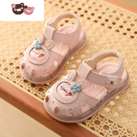 绿彩虹光新款包头软底防滑女童宝宝凉鞋0-2岁1夏季3婴儿学步4公主6-18个月