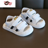 绿彩虹光儿童镂空运动鞋2022夏季新款女童半凉鞋男童网面透气网鞋宝宝凉鞋