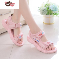 绿彩虹光儿童女童凉鞋2022新款夏季小女孩宝宝运动中大童公主沙滩软底童鞋