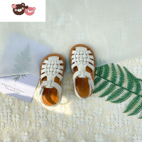 绿彩虹光女童包头凉鞋宝宝学步鞋儿童鞋子中大童软底防滑男童夏季新婴儿鞋