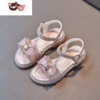 绿彩虹光女童凉鞋2022夏季新款小女孩童鞋儿童中大童水钻公主洋气鞋子软底