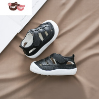 绿彩虹光女童0-1-2岁婴儿学步鞋男宝宝凉鞋防滑防踢防撞软底夏季小童鞋子