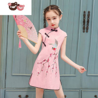 绿彩虹光4儿童装5小女孩旗袍裙6公主裙子8女童9礼服7连衣裙夏装10夏天12岁