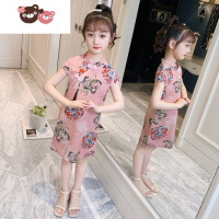 绿彩虹光4女童5汉服6连衣裙2022夏装新款中国风8儿童旗袍女孩古装襦裙11岁裙子