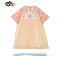 绿彩虹光儿童汉服女童夏季春秋古装超仙云溪小童襦裙宝宝连衣裙汉服夏裙子