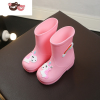 绿彩虹光儿童雨鞋雨衣男童女童学生1-10岁水鞋两用防滑幼儿园卡通雨靴秋冬