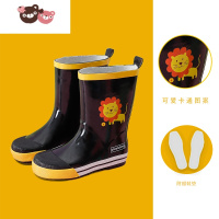 绿彩虹光儿童雨鞋男女童卡通防滑水鞋小学生雨靴小孩中大童橡胶雨鞋可爱宝